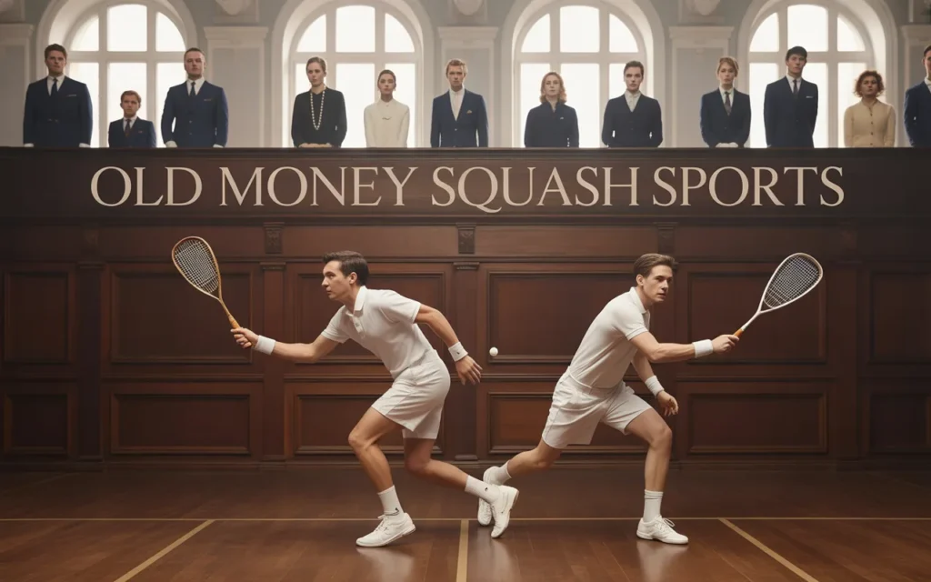 Match paly in us with two teams old money Squash sport