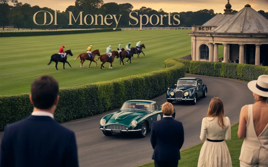 old money horse and car racing.