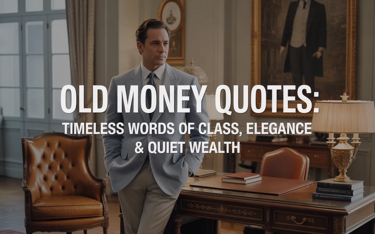 200+ Old Money Quotes: Timeless Words of Class, Elegance, and Quiet Wealth