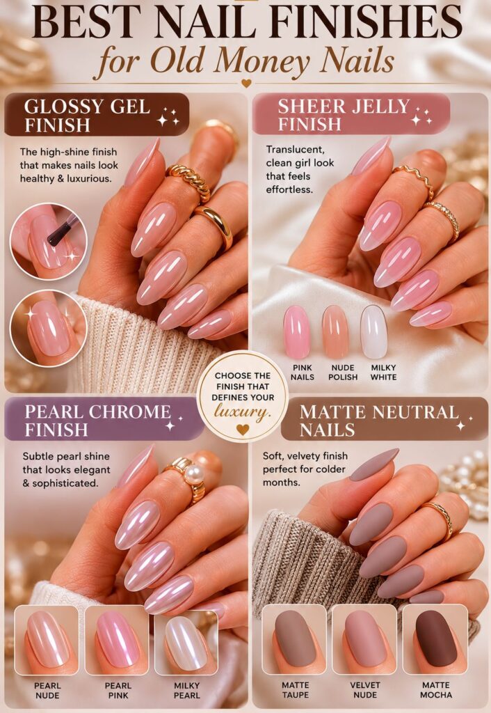 Best Nail Finishes for Old Money Nails
