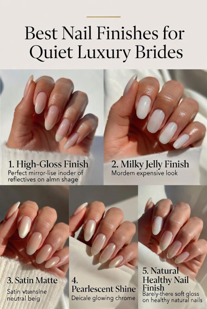 Best Nail Finishes for Quiet Luxury Brides