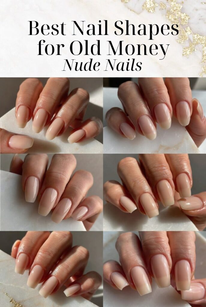 Best Nail Shapes for Old Money Nude Nails