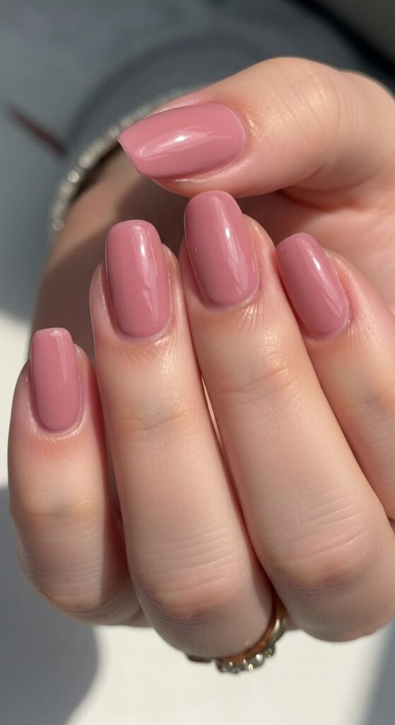 Dusty Rose Nails