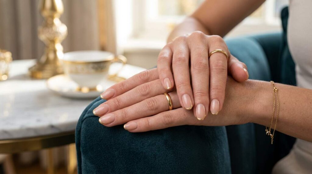 Gold Line French Tips