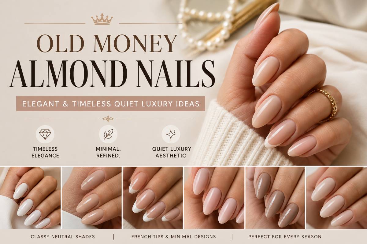 7 Old Money Almond Nail Ideas for a Classy Quiet Luxury Look