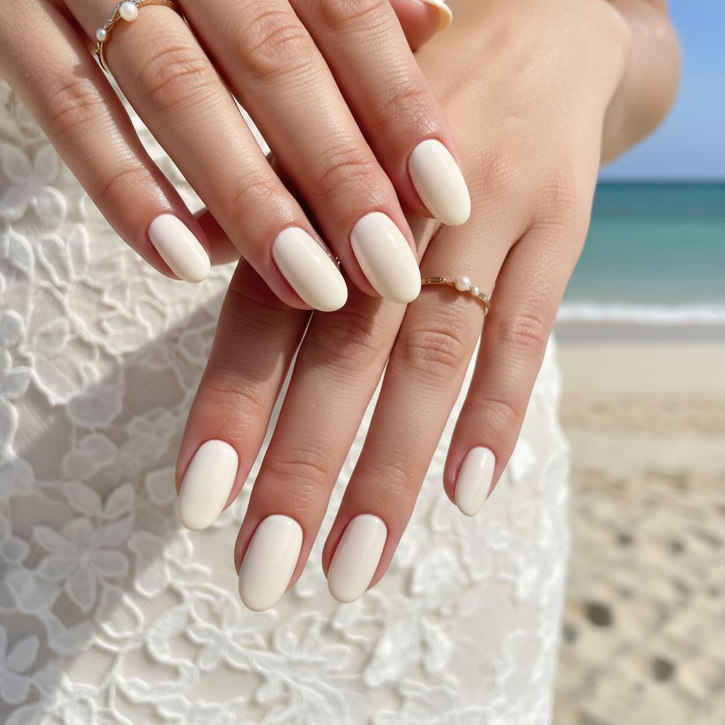 old money Ivory Cream Nail colors